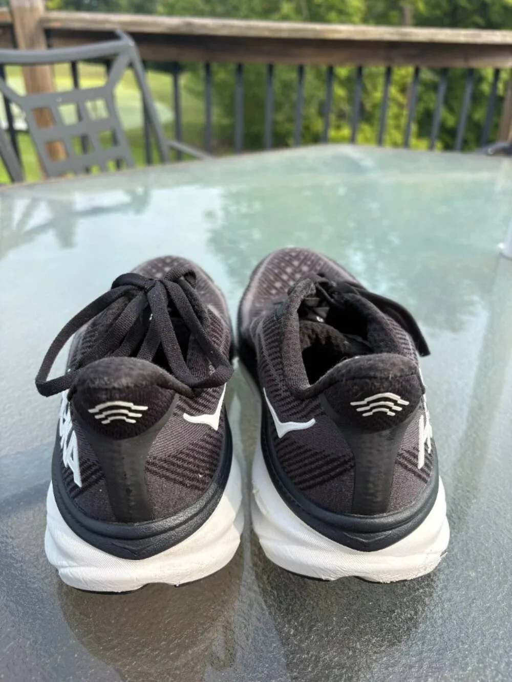 Hoka Clifton 9 Running Shoes Women's Size 8.5 Black Athletic Training Shoes